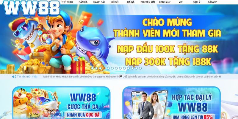 ww88 thiết kế nhiều quyền lợi đặc biệt cho hội viên